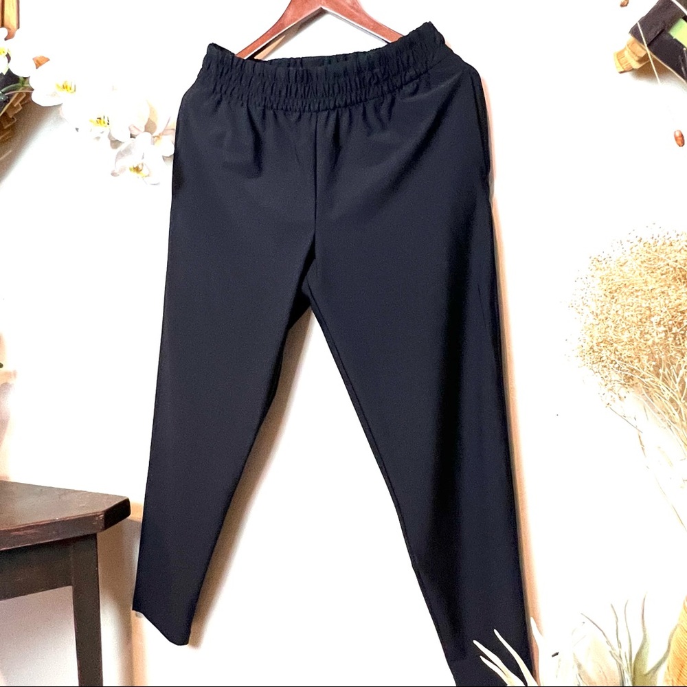 Victoria's Secret wrinkle free Sport Track Jogging Pants Elastic Waist Black